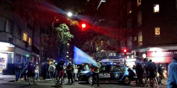 Protestas contra Lázaro Báez en Belgrano\u002E (Twitter)