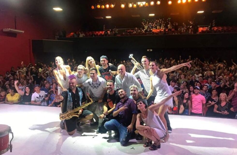 Los Caligaris "invadieron" la obra Atrapados en un Museo en Carlos Paz