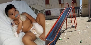 Accidente en la plaza