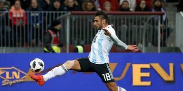 Eduardo Salvio fue desafectado de la Selección\u002E Foto: AP\u002E