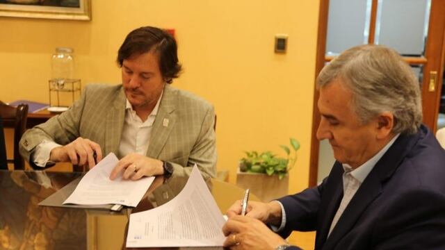 Firma del convenio con el INTI, en la Casa de Jujuy en BA\u002E