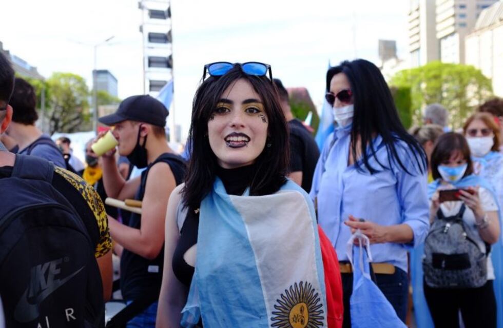 Las fotos del banderazo en el Obelisco