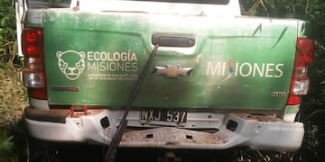 Los cazadores huyeron y dejaron abandonada una escopeta y lo que habían cazado\u002E