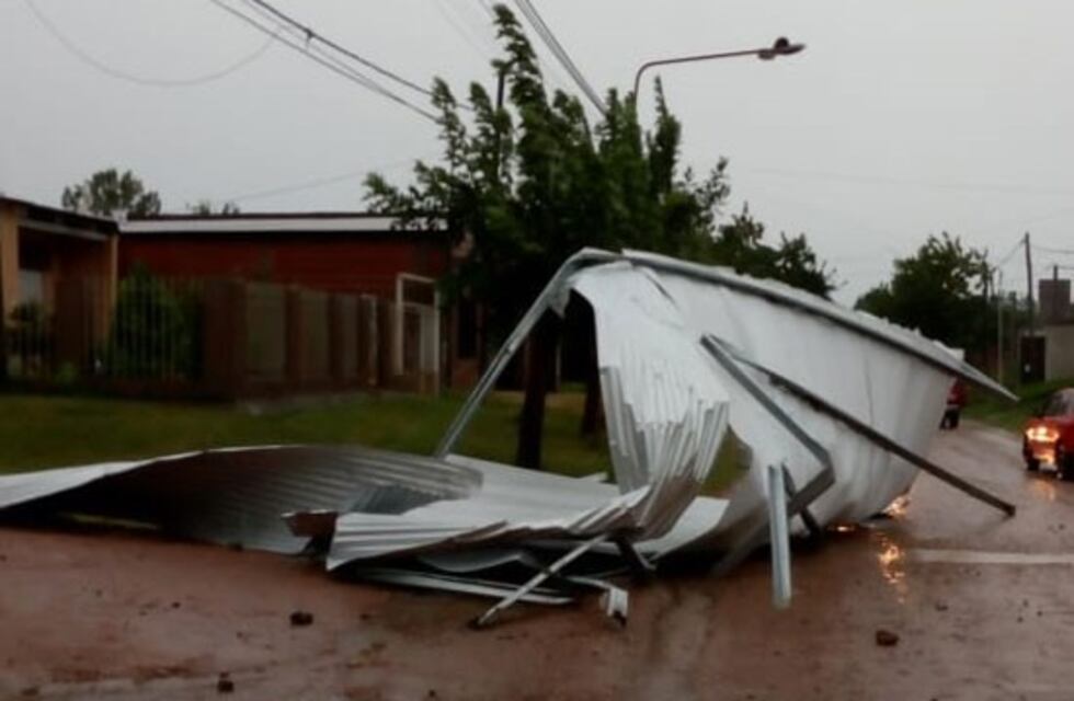 Una fuerte tormenta azotó Concepción del Uruguay