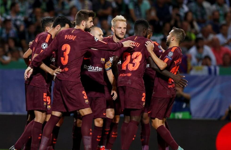 Champions League: El Barcelona le ganó 1-0 al Sporting en Lisboa con un gol en contra de Coates