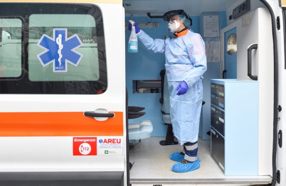 Coronavirus: hay 2.629 médicos y enfermeros infectados en Italia