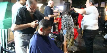 Maratón solidaria de peluqueros