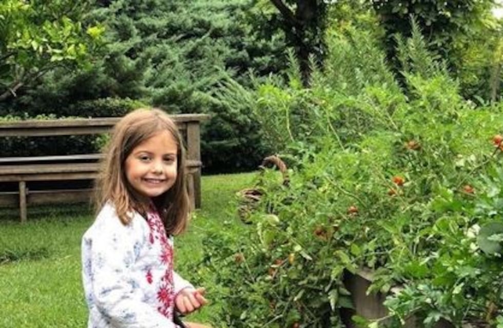 La tierna foto de Antonia Macri concentrada en la cocina