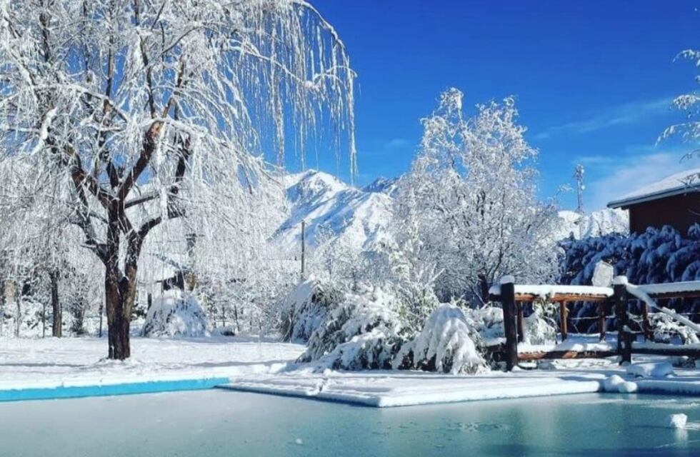 ¿Suiza? No, Mendoza con su cotidiana postal de nieve