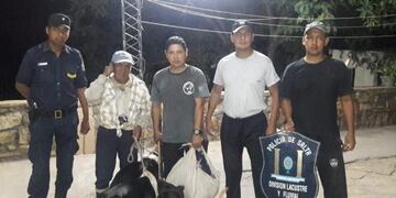 Rescatan a un hombre en el dique Cabra Corral\u002E (Policía de Salta)
