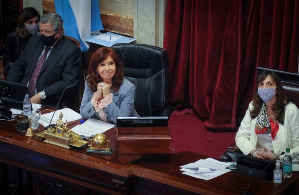 El cruce de Cristina Kirchner con Esteban Bullrich por su "doble" en el Zoom del Senado