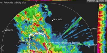 Fin de semana en Misiones desde la imagen que brinda el Servicio Meteorológico Nacional\u002E (SMN)