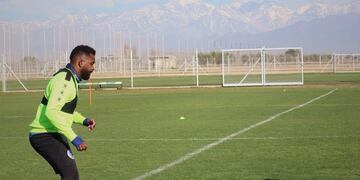 Santiago García, delantero de Godoy Cruz\u002E Complejo de Coquimbito\u002E