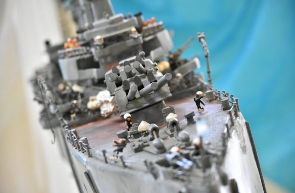 Un ex combatiente sanjuanino realizó una increíble maqueta del ARA General Belgrano