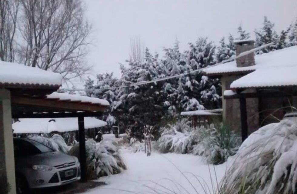 Fotos y videos de la nieve en Mendoza