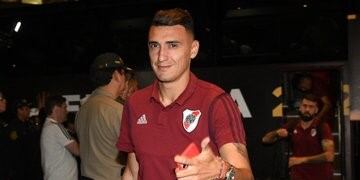 Matías Suárez, hoy en River y en los preparativos para la final de la Copa LIbertadores\u002E Belgrano terminó de pagarle al Anderlecht\u002E