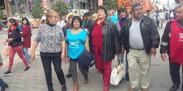 Dirigentes del Frente Amplio Gremial de Jujuy