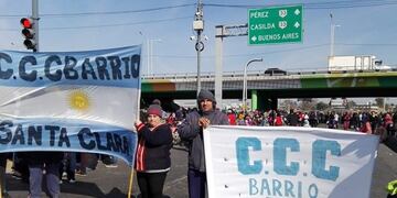 Manifestación de la CCC en la zona de Presidente Perón y Circunvalación\u002E (CCC)