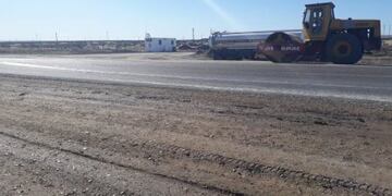 Pico Truncado acceso parque eólico