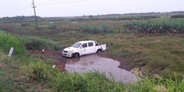 Se accidentó el interventor de Villa Río Bermejito\u002E (Foto: Diario Norte)