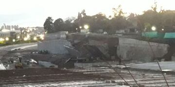 Cayó un muro en la obra de la Mujer Urbana\u002E