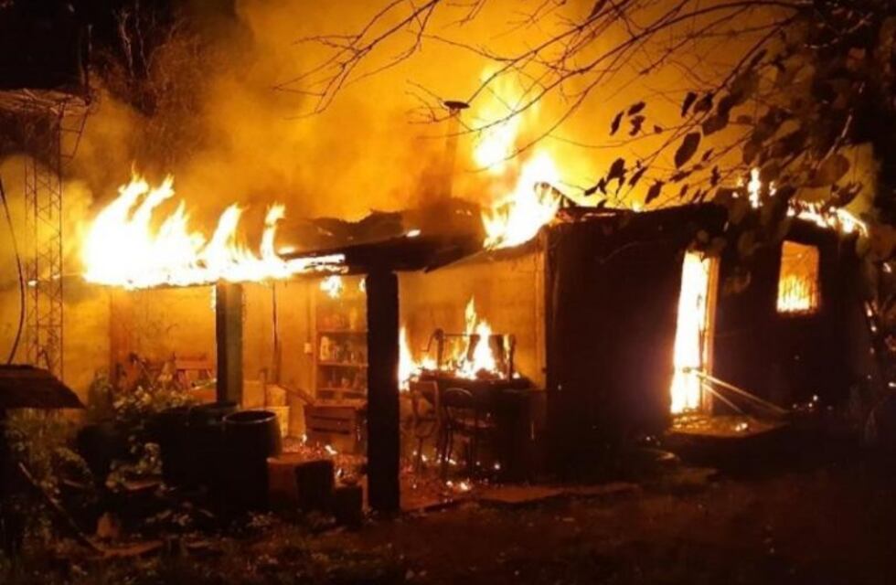 San Martin: un fallecido tras el incendio de su vivienda