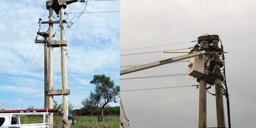 Operarios de SECHEEP trabajan para reestablecer la energía\u002E