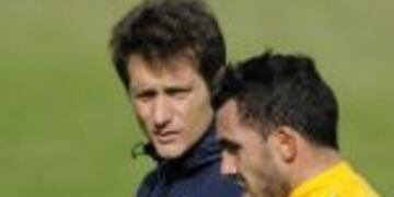 Carlos Tevez se entrenu00f3 diferenciado en la previa al partido frente a Gimnasia y Esgrima La Plata.