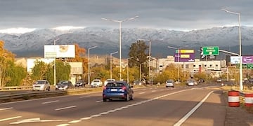 Cordillera nevada en Mendoza