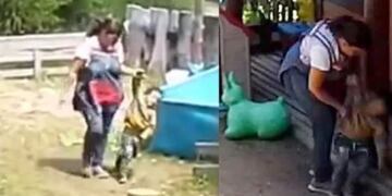 La maestra tomó de manera violenta por el brazo a uno de los menores\u002E