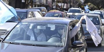 Caravana de Médicos Autoconvocados en Córdoba.