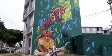 Intervención artística en fonavi de Rouillón y Segui