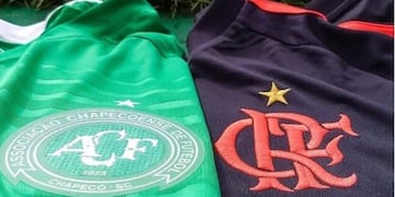 Chapecoense y Flamengo\u002E (Twitter)