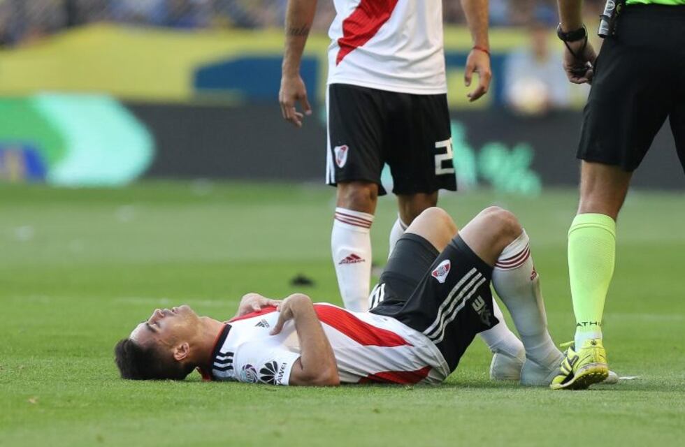 Se confirmó el desgarro del "Pity" Martínez y hay preocupación en River