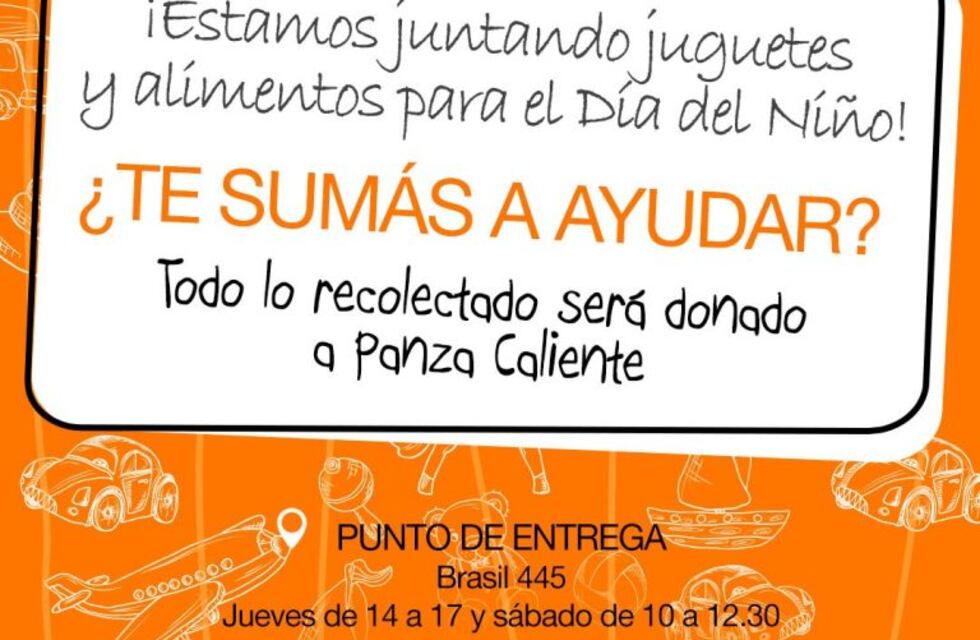 Campaña solidaria de Vía País en Carlos Paz por el Día del Niño