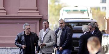 cúpula de la CGT en Casa Rosada