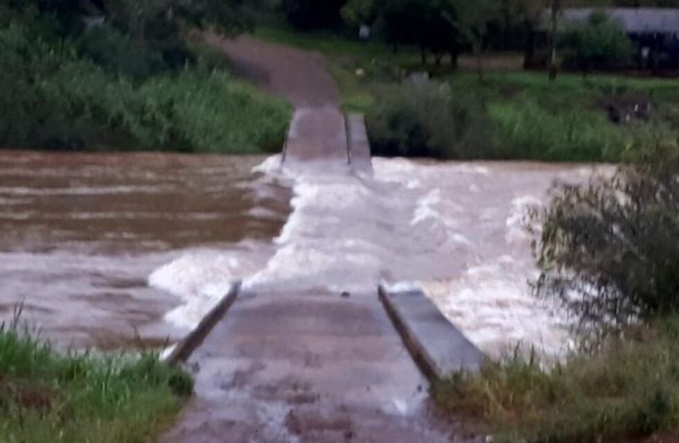 Eldorado: desbordaron los arroyos Piray Miní y Piray Guazú