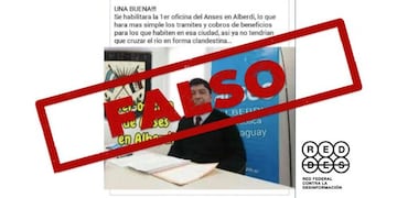 Es falso que la ANSES abrió una oficina en Paraguay