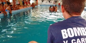 Capacitación de los bomberos voluntarios