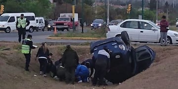 Accidente vial en Parque Belgrano Salta