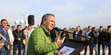 El gobernador Juan Schiaretti, en la inauguración de la ruta en Laboulaye\u002E