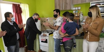 Los Vallistos: vecinos del Barrio Smata ya cuentan con gas natural\u002E (SECPT)