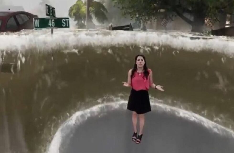 La increíble simulación del huracán Florence que hizo el Weather Channel