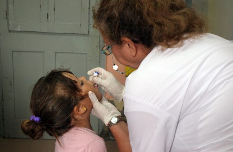 Jornada de vacunación en la Plaza 25 de Mayo en Arroyito