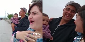 La pareja influencer cordobesa consiguió viajar a Mar del Plata gracias a un canje con una empresa de turismo.