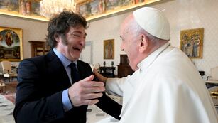 La audiencia entre Javier Milei y el Papa Francisco. Foto: AP
