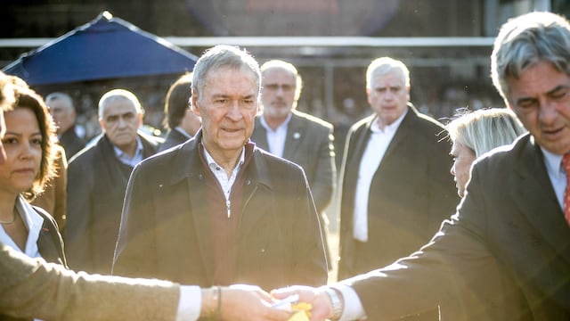 Juan Schiaretti recorrió la rural 2022 junto a su presidente Nicolás Pino y en el escenario nacional  (Foto Federico Lopez Claro).