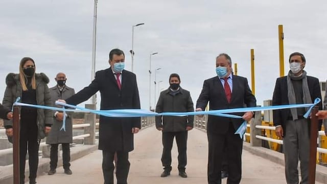 Inauguraron el azud derivador de Cruz Bajada en el departamento Copo.