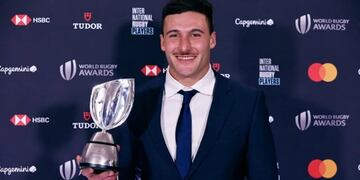 Rodriho Isgró, mejor jugador del mundo en rugby seven.