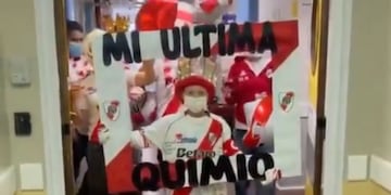 El festejo viral de Valentín, un "fana" de River